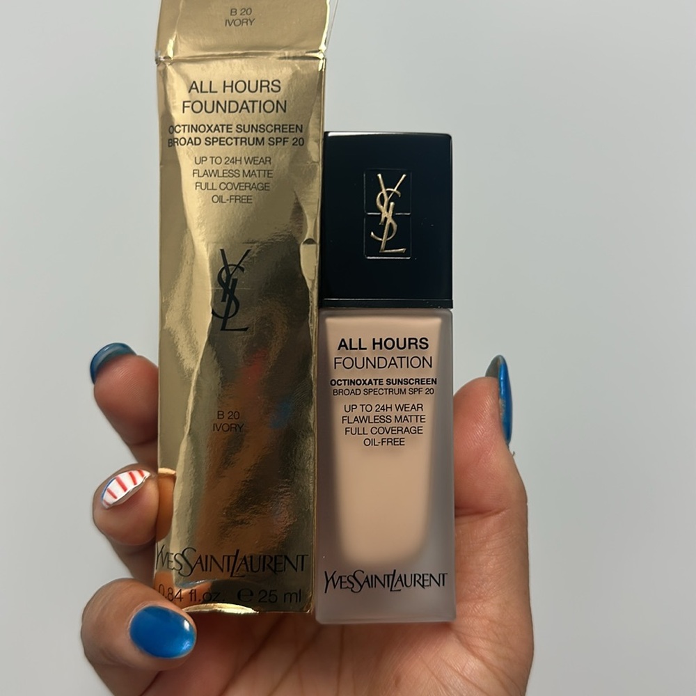 YSL ALL HOURS FOUNDATION B20 IVORY NIB Original formula